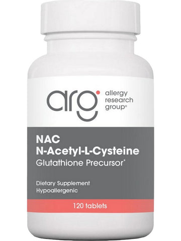 Allergy Research Group, NAC N-Acetyl-L-Cysteine 500 mg, 120 Tablets