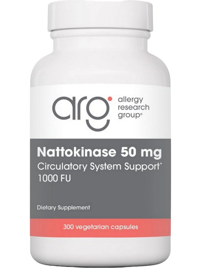 Allergy Research Group, Nattokinase 50 mg, 300 Vegetarian Capsules