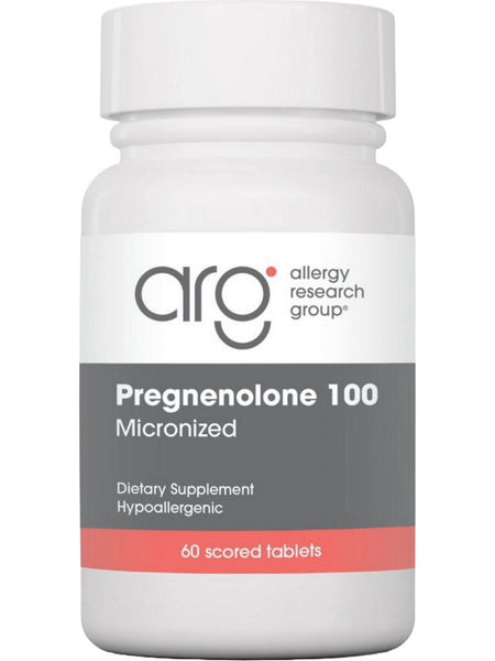 Allergy Research Group, Pregnenolone 100, 60 Scored Tablets