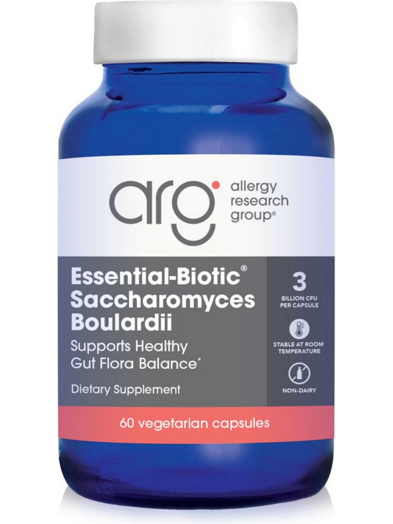 Allergy Research Group, Essential-Biotic Saccharomyces Boulardii, 60 Vegetarian Capsules