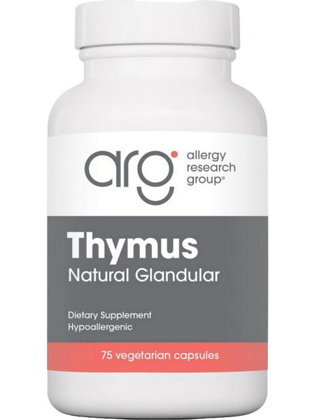 Allergy Research Group, Thymus Natural Glandular, 75 Vegetarian Capsules