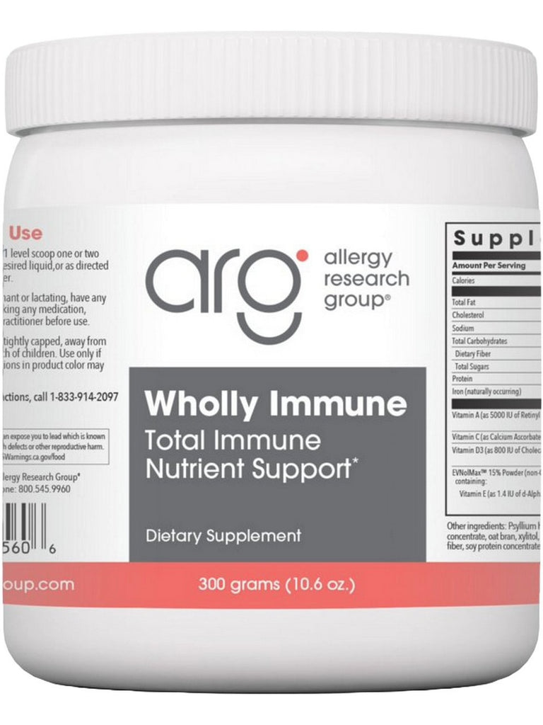 Allergy Research Group, Wholly Immune Powder, 300 grams (10.6 oz)