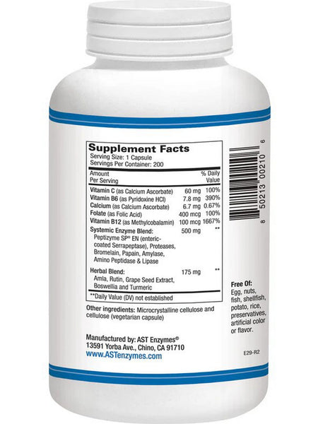 AST Enzymes, Ultimate Metabolic Formula, 200 Vegetarian Capsules