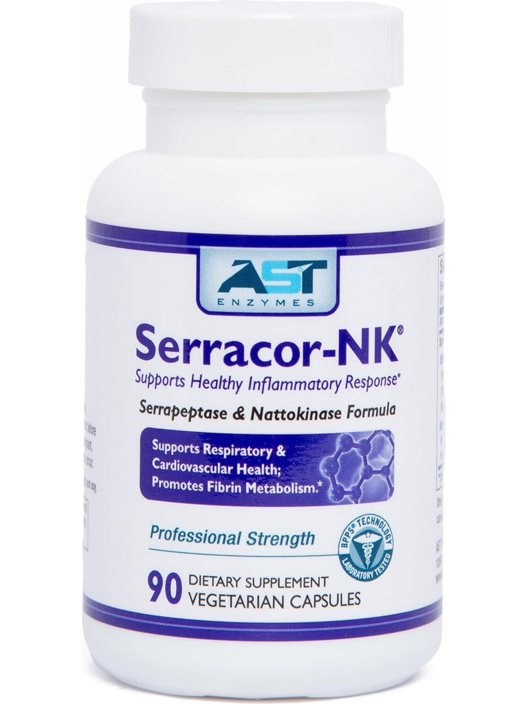 AST Enzymes, Serracor-NK, 90 Vegetarian Capsules