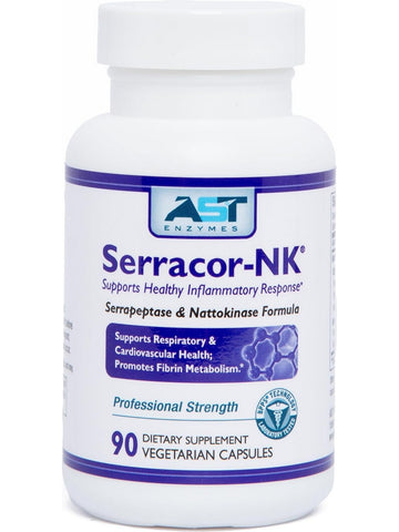 AST Enzymes, Serracor-NK, 90 Vegetarian Capsules