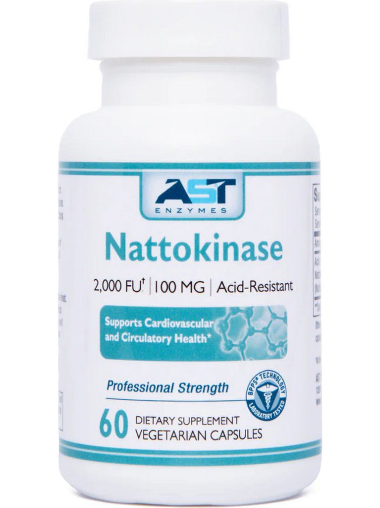AST Enzymes, Nattokinase 2,000 FU, 60 Vegetarian Capsules
