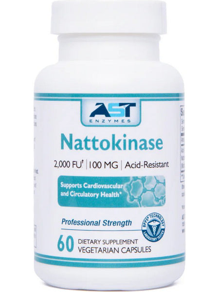 AST Enzymes, Nattokinase 2,000 FU, 60 Vegetarian Capsules