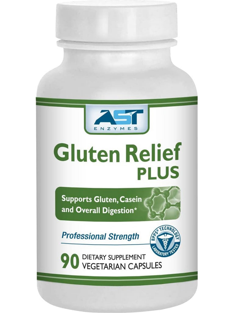AST Enzymes, Gluten Relief Plus, 90 Vegetarian Capsules