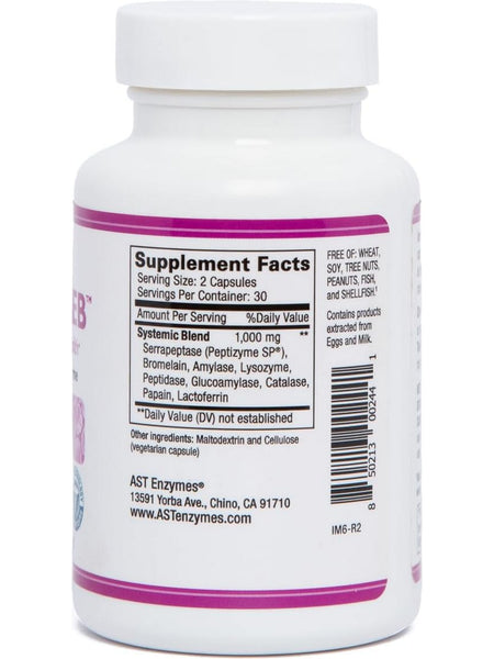 AST Enzymes, ImmunoSEB, 60 Vegetarian Capsules