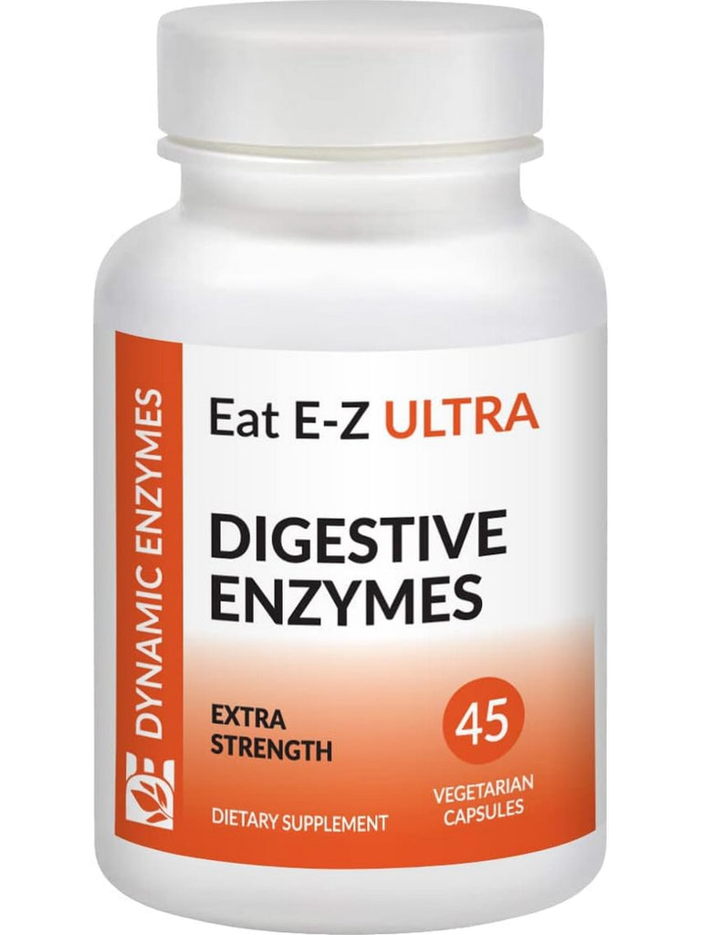 Dynamic Enzymes, Eat E-Z Ultra (Digestive Enzymes), 45 Vegetarian Capsules