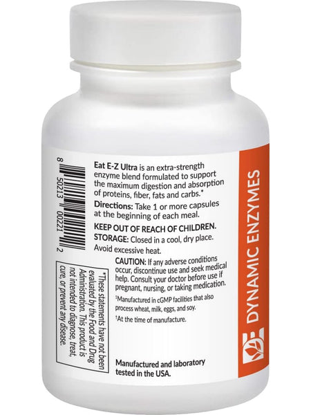 Dynamic Enzymes, Eat E-Z Ultra (Digestive Enzymes), 45 Vegetarian Capsules
