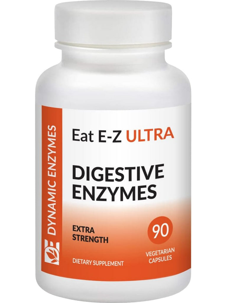 Dynamic Enzymes, Eat E-Z Ultra (Digestive Enzymes), 90 Vegetarian Capsules