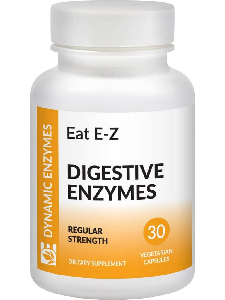 Dynamic Enzymes, Eat E-Z (Digestive Enzymes), 30 Vegetarian Capsules