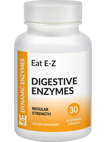 Dynamic Enzymes, Eat E-Z (Digestive Enzymes), 30 Vegetarian Capsules