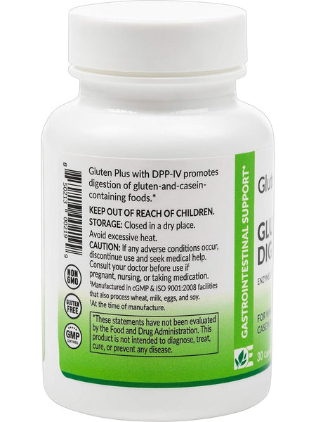 Dynamic Enzymes, Gluten Plus (Gluten Digestion), 30 Vegetarian Capsules