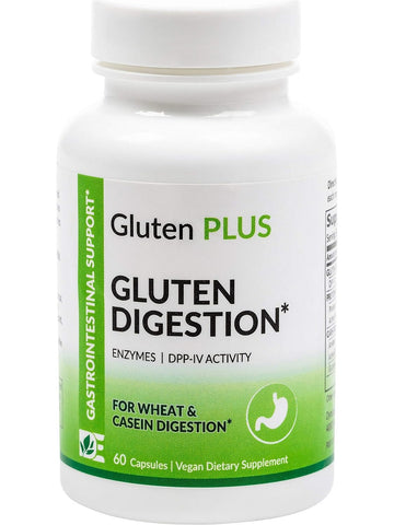 Dynamic Enzymes, Gluten Plus (Gluten Digestion), 60 Vegetarian Capsules