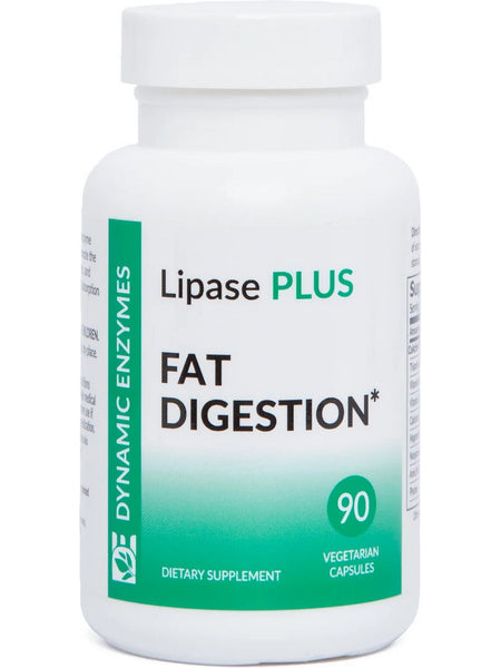 Dynamic Enzymes, Lipase Plus (Fat Digestion), 90 Vegetarian Capsules