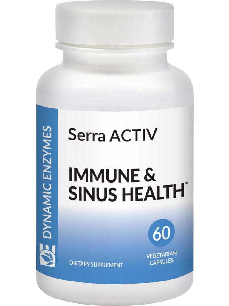 Dynamic Enzymes, Serra Activ (Immune and Sinus Health), 60 Vegetarian Capsules