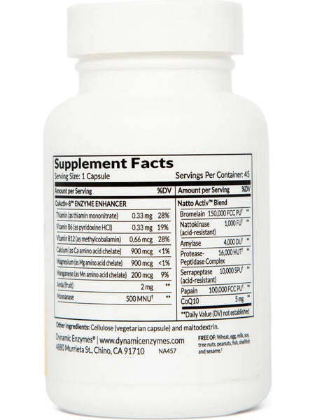 Dynamic Enzymes, Natto Activ (Circulatory Health), 45 Vegetarian Capsules