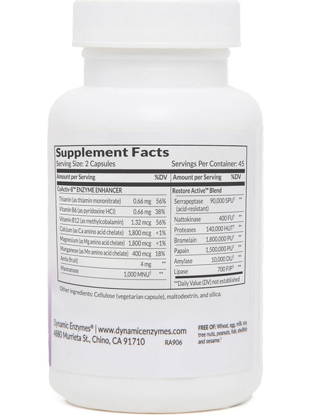 Dynamic Enzymes, Restore Activ (Joint and Muscle), 90 Vegetarian Capsules