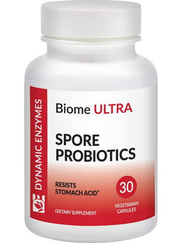 Dynamic Enzymes, Biome Ultra (Spore Probiotics), 30 Vegetarian Capsules