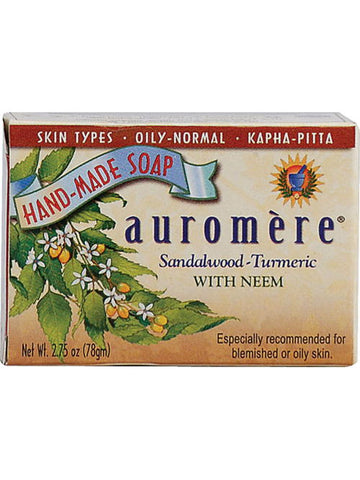 Sandalwood-Turmeric Soap, 2.75 oz, Auromere