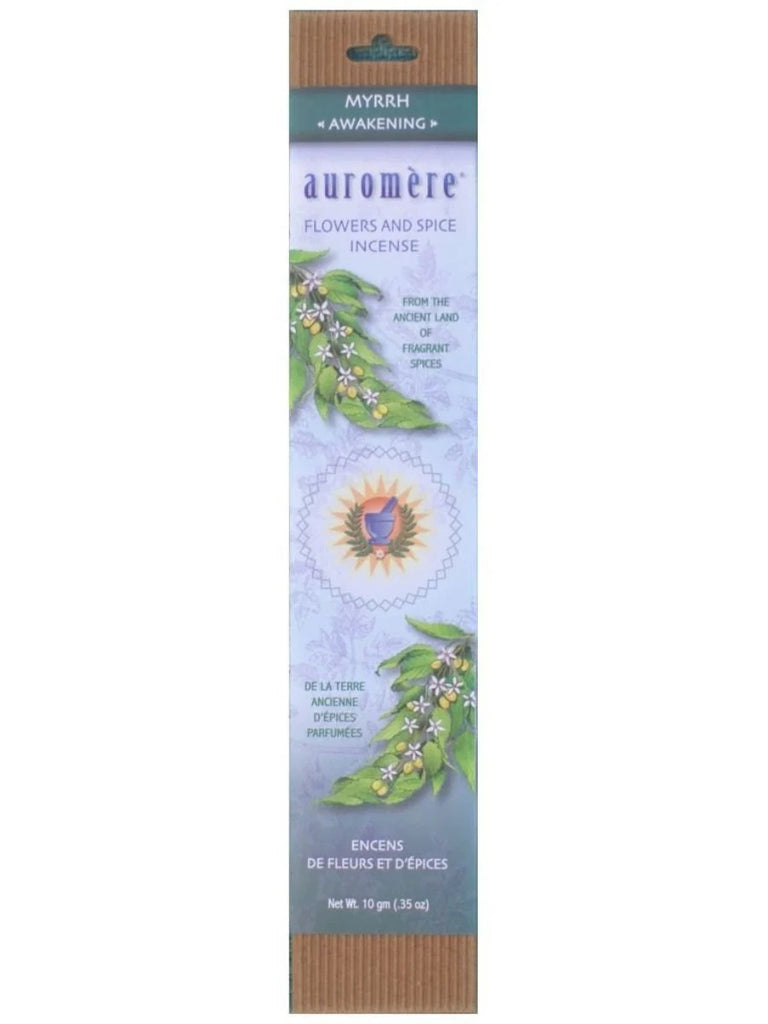Auromere, Flowers & Spice Incense Myrrh, 10 g, 10 sticks