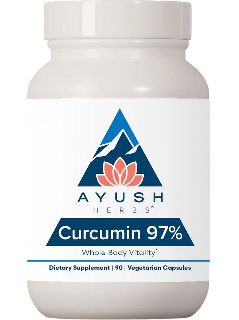 Ayush Herbs, Curcumin 97%, 90 Vegetarian Capsules