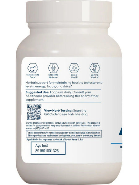Ayush Herbs, AyuTest, 90 Vegetarian Capsules
