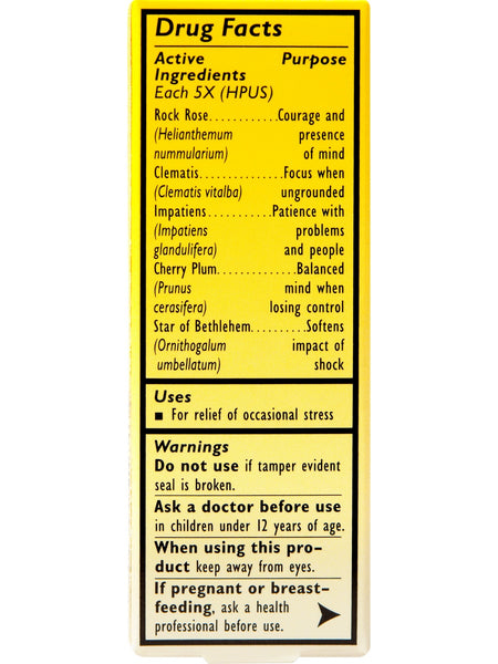 Bach Original Flower Essences, Rescue Remedy, 10ml