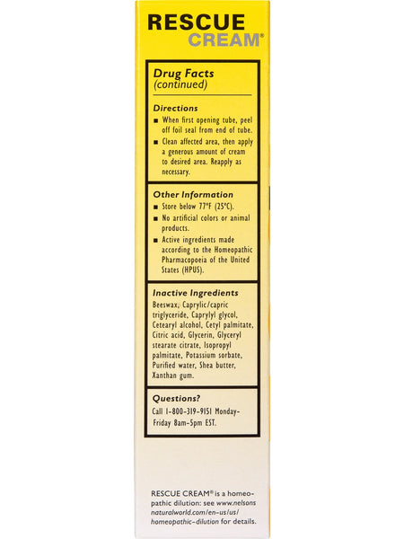 Bach Original Flower Essences, Rescue Remedy Cream, 1 oz, 30 gm