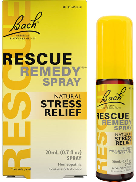 Bach Original Flower Essences, Rescue Remedy Spray, 0.7 oz (20 ml)