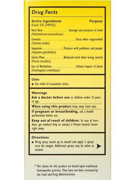 Bach Original Flower Essences, Rescue Remedy Spray, 0.7 oz, 20 ml