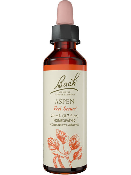 Bach Original Flower Essences, Aspen Flower Essence, 0.7 oz (20 ml)