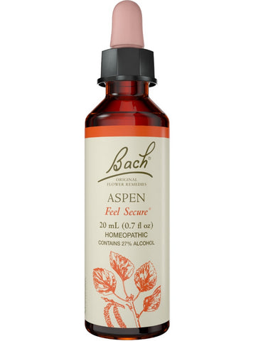 Bach Original Flower Essences, Aspen Flower Essence, 0.7 oz (20 ml)