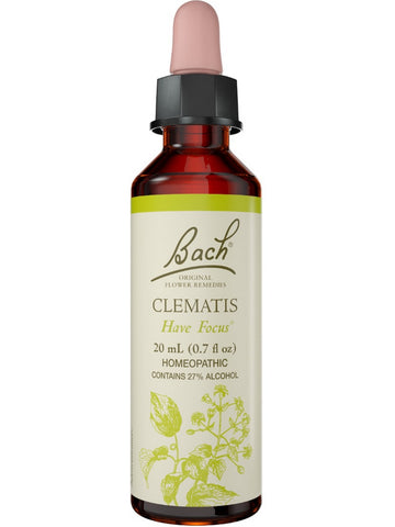 Bach Original Flower Essences, Clematis Flower Essence, 0.7 oz (20 ml)