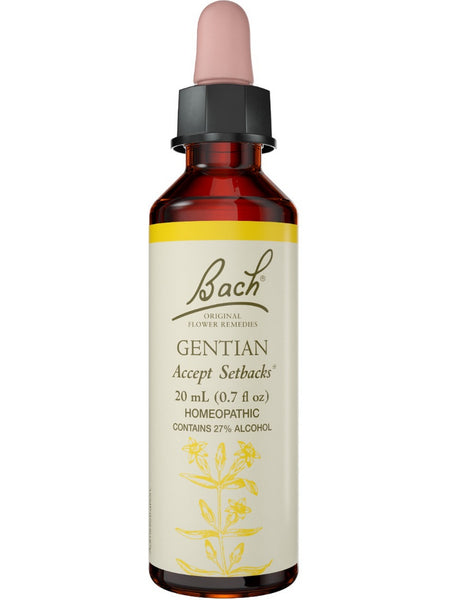 Bach Original Flower Essences, Gentian Flower Essence, 0.7 oz (20 ml)