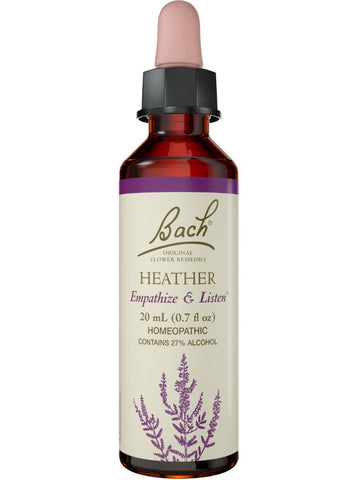 Bach Original Flower Essences, Heather Flower Essence, 0.7 oz (20 ml)