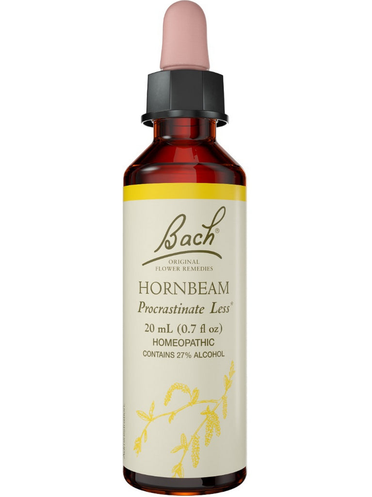 Bach Original Flower Essences, Hornbeam Flower Essence, 0.7 oz (20 ml)