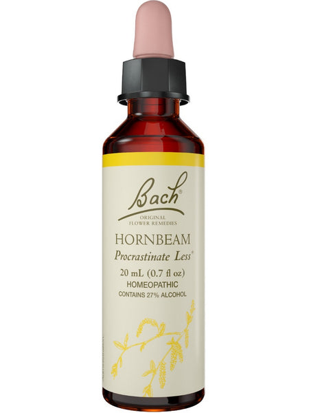 Bach Original Flower Essences, Hornbeam Flower Essence, 0.7 oz (20 ml)
