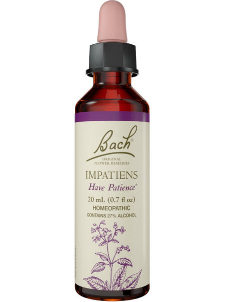 Bach Original Flower Essences, Impatiens Flower Essence, 0.7 oz (20 ml)