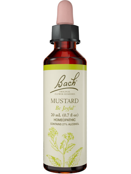 Bach Original Flower Essences, Mustard Flower Essence, 0.7 oz (20 ml)