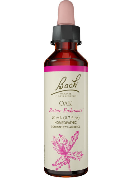 Bach Original Flower Essences, Oak Flower Essence, 0.7 oz (20 ml)