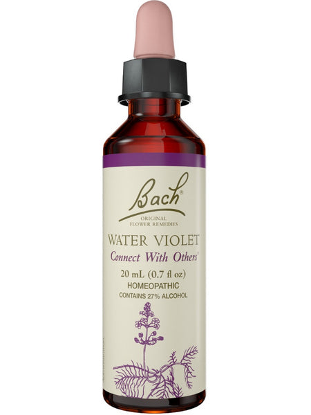 Bach Original Flower Essences, Water Violet Flower Essence, 0.7 oz (20 ml)