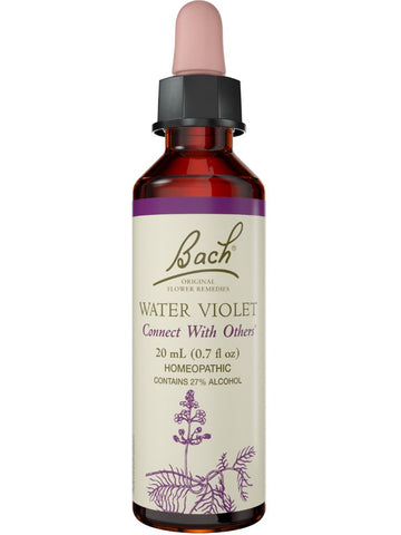 Bach Original Flower Essences, Water Violet Flower Essence, 0.7 oz (20 ml)