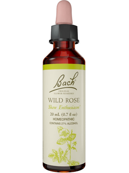 Bach Original Flower Essences, Wild Rose Flower Essence, 0.7 oz (20 ml)