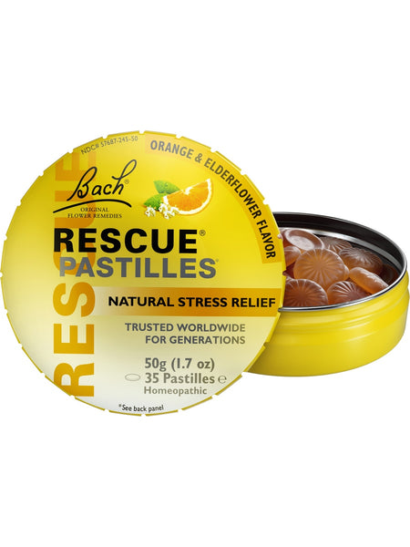 Bach Original Flower Essences, Rescue Remedy Pastilles, 50 gm