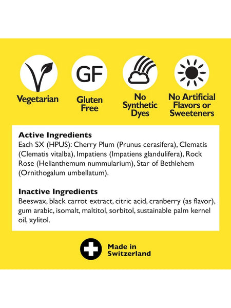 Bach Original Flower Essences, Rescue Pastilles, Cranberry Flavor, 35 Pastilles