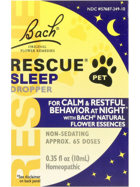 Bach Original Flower Essences, Rescue Pet Sleep Dropper, 10ml