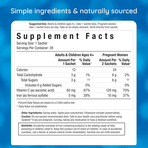 Bach Original Flower Essences, Spatone, Apple, 28 sachets